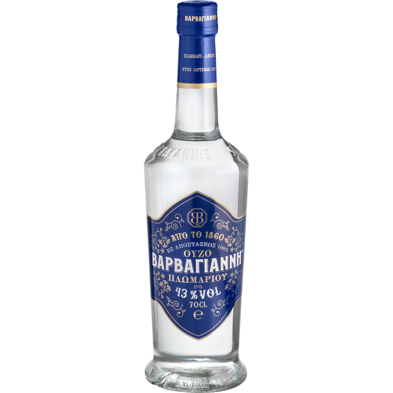 Ouzo Barbayanni Blau 43% (700ml)