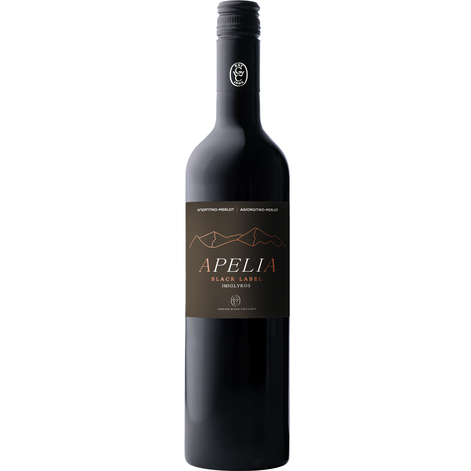 Imiglykos Rot Apelia Black Label (750ml) Kourtaki