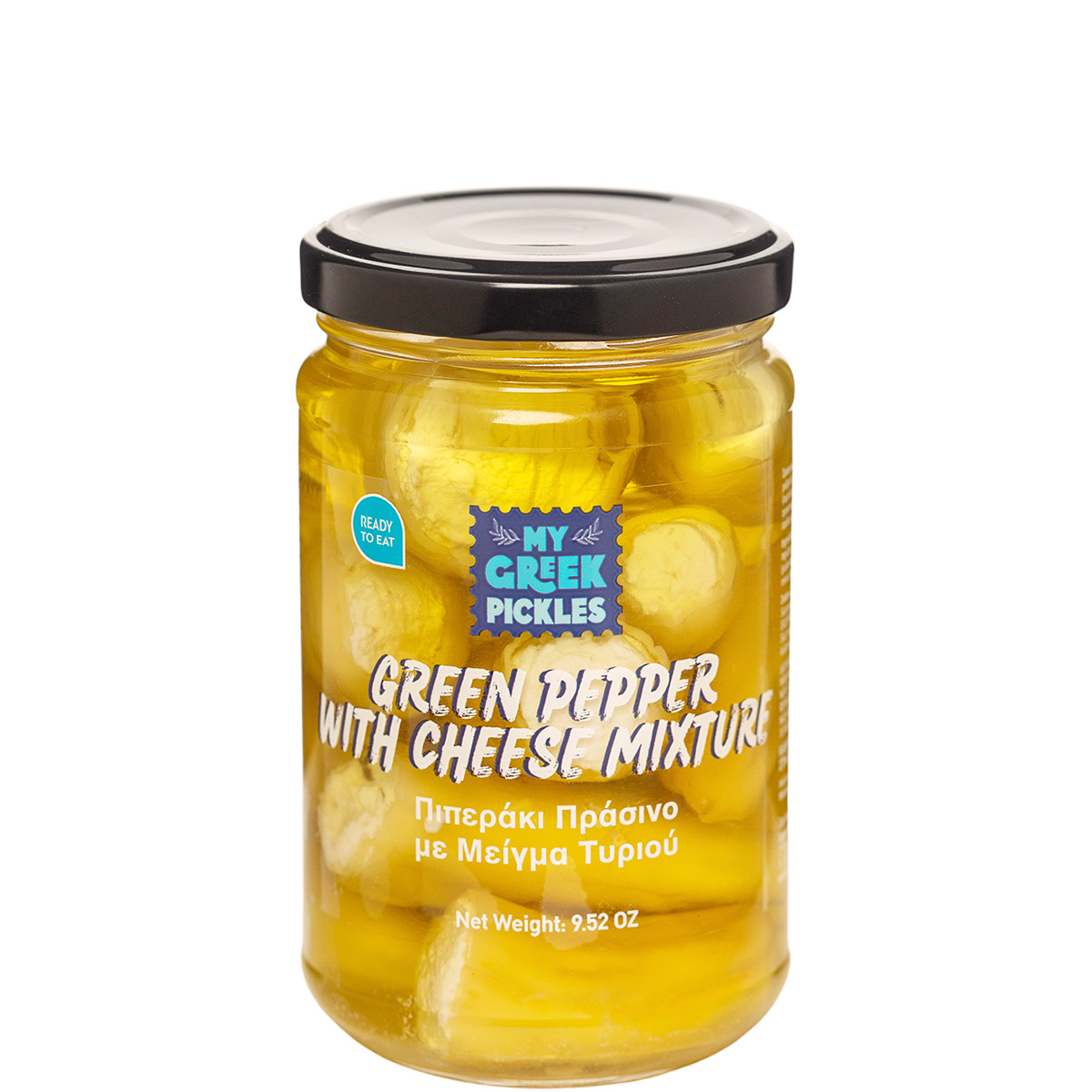 Peperoni grün gefüllt mit Käse (160g) Lagadas Farm