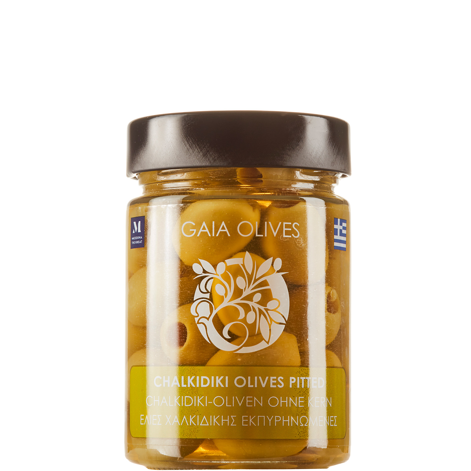 Oliven grün ohne Kern (180g) Gaia Olives