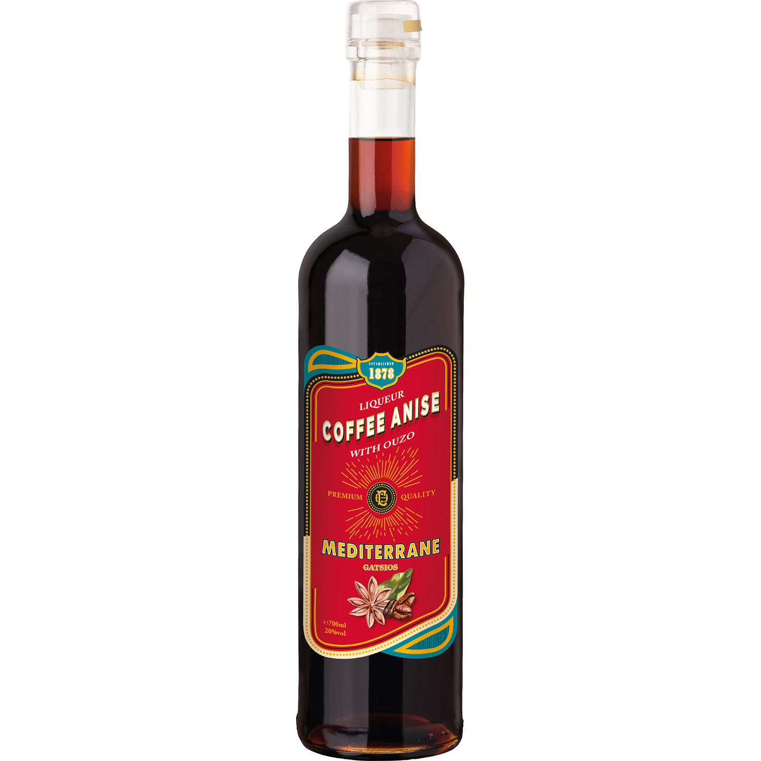 Likör Coffee Anise Mediterrane (700ml) Gatsios