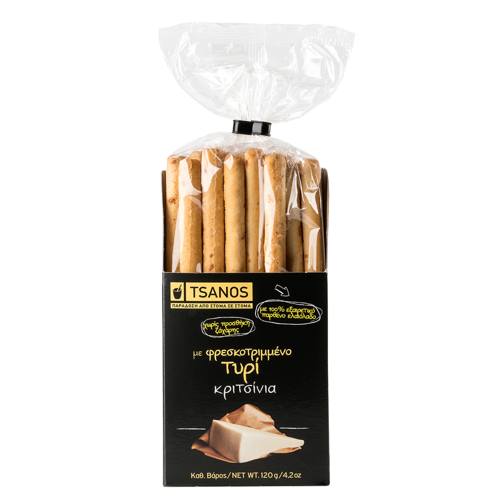 Grissini mit Käse (120g) Tsanos