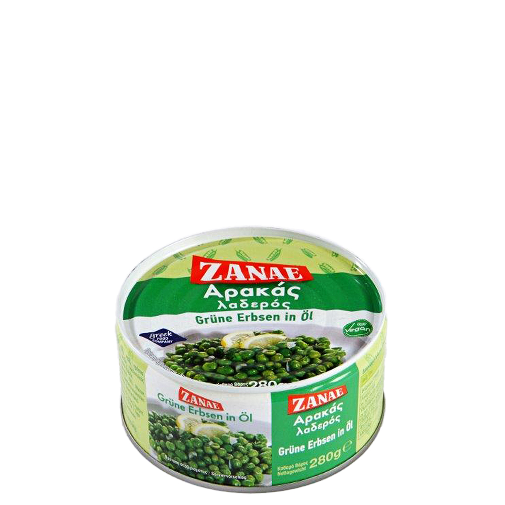 Grüne Erbsen in Öl Arakas (280g) Zanae